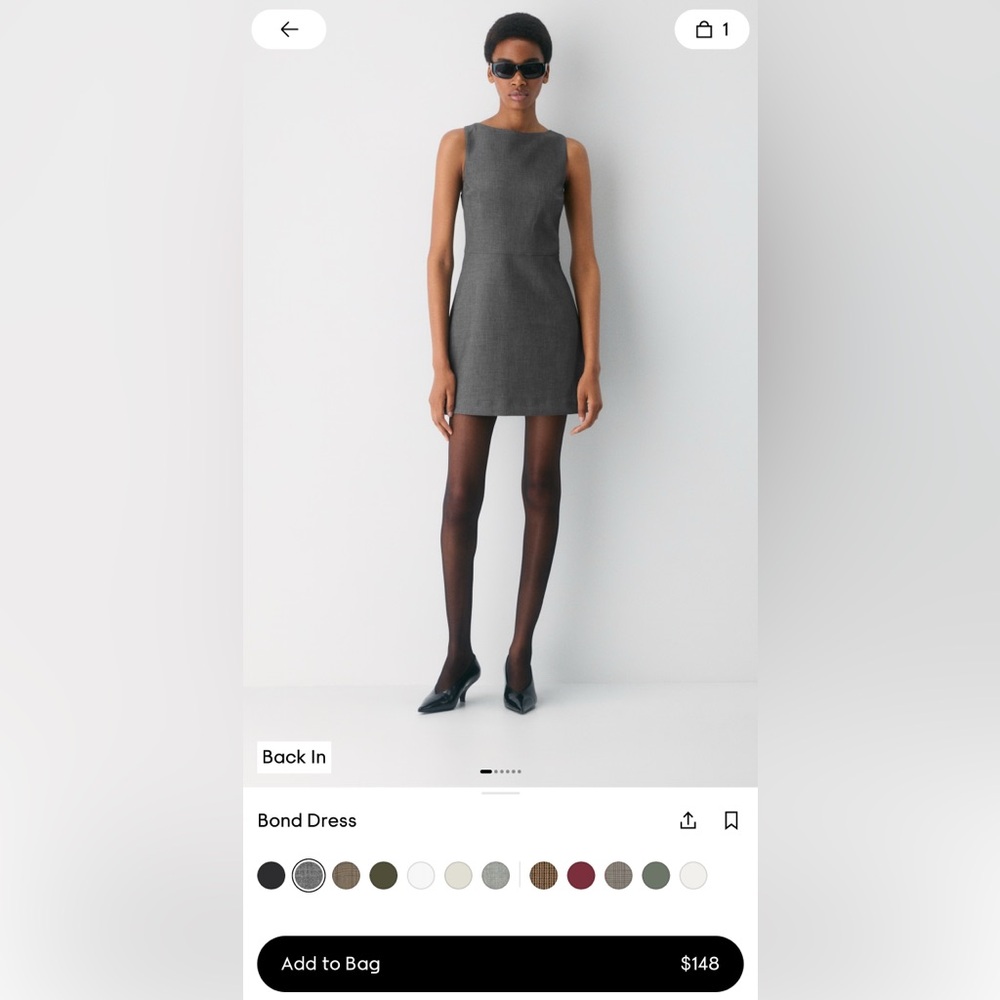 Babaton Bond Dress | Aritzia | Sleek Minimalist Midi